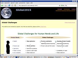 Website: Entwurf Herausforderungen 2006